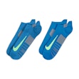 Nike Multiplier No-Show Socks 2-pack Unisex Blauw