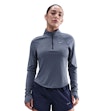 Nike Tempo Dri-FIT Half Zip Shirt Dames Grijs