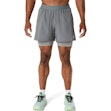 ASICS Road 5 Inch 2-in-1 Shorts Heren Grijs