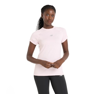 New Balance Jacquard Slim T-shirt Dames New Balance Jacquard Slim T-shirt Dames