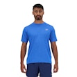 New Balance Athletics T-shirt Heren Blauw