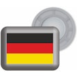 BibBits Race Number Magnets Deutschland Zilver