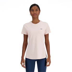 New Balance Jacquard Slim T-shirt Dames