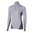 Mizuno Tech Thermal Charge Half Zip Shirt Dames Grijs