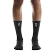 On Elite Run Sock High Unisex Zwart