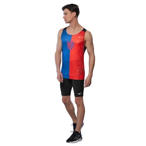 Mizuno DryAeroFlow Graphic Singlet Heren Mizuno DryAeroFlow Graphic Singlet Heren