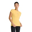 New Balance Jacquard Slim T-shirt Dames Geel