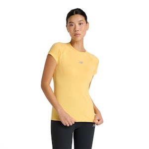 New Balance Jacquard Slim T-shirt Dames New Balance Jacquard Slim T-shirt Dames