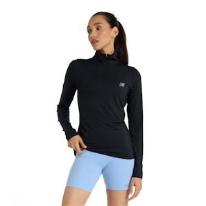 New Balance Sport Quarter Zip Shirt Dames New Balance Sport Quarter Zip Shirt Dames