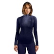 Odlo Blackcomb Eco Baselayer Turtle Neck Shirt Half Zip Dames Blauw