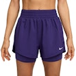 Nike One Dri-FIT High-Rise 3 Inch 2-in-1 Shorts Dames Paars
