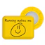 BibBits Race Number Magnets - Running Makes Me Smile Geel