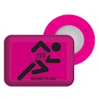 BibBits Startnummer Magneetjes Loper Roze