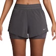 Nike Swift Dri-FIT Mid-Rise 2-in-1 Shorts Dames Grijs