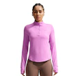 Nike Swift Dri-FIT Half Zip UV Shirt Dames Roze