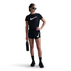 Nike One Swoosh Dri-FIT Mid-Rise Brief-Lined Shorts Dames Nike One Swoosh Dri-FIT Mid-Rise Brief-Lined Shorts Dames