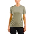 Odlo Essential Seamless Crew Neck T-shirt Dames Groen
