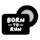 BibBits Race Number Magnets - Born To Run Zwart