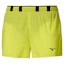 Mizuno Tech Light 1.5 Inch Split Shorts Heren Fluorgeel