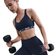 Nike Indy Dri-FIT High Support Padded Convertible Sports Bra Dames Blauw