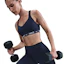 Nike Indy Dri-FIT High Support Padded Convertible Sports Bra Dames Blauw