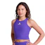 SAYSKY Combat Rib Crop Top Dames Paars