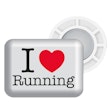 BibBits Startnummer Magneetjes I Love Running Wit