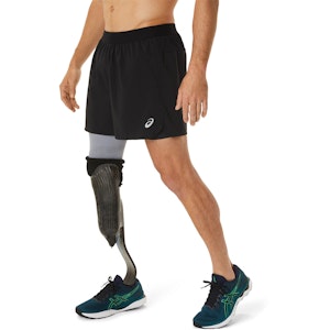 ASICS Road 2in1 5 Inch Short Heren ASICS Road 2in1 5 Inch Short Heren