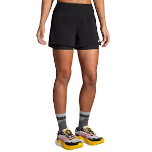 Brooks High Point 3 Inch 2in1 2.0 Short Dames Brooks High Point 3 Inch 2in1 2.0 Short Dames