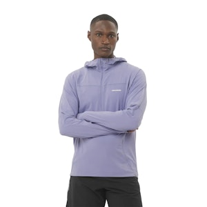 Salomon Sense Aero Hybrid Half Zip Hoodie Heren Salomon Sense Aero Hybrid Half Zip Hoodie Heren