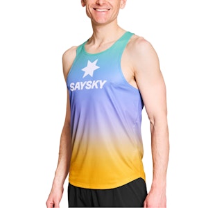 SAYSKY Drip Dye Flow Singlet Heren SAYSKY Drip Dye Flow Singlet Heren