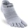 Injinji Run Lightweight No-Show/Coolmax Socks Dames Grijs