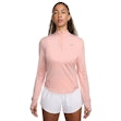 Nike Swift Dri-FIT Half Zip UV Shirt Dames Roze
