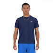New Balance Athletics T-shirt Heren Blauw