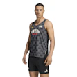 adidas Adizero NYC Singlet Heren Grijs