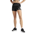 adidas Own The Run 4 Inch Short Dames Zwart