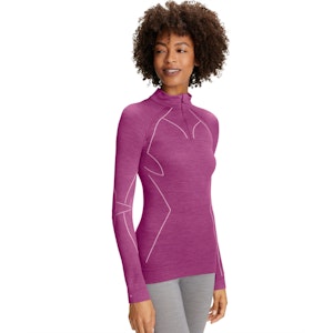 FALKE Regular Fit Wooltech Zip Shirt Dames FALKE Regular Fit Wooltech Zip Shirt Dames