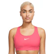 Nike Swoosh Medium-Support Sports Bra Dames Roze