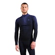 Odlo Blackcomb Eco Baselayer Turtle Neck Shirt Half Zip Heren Blauw