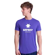 SAYSKY Logo Combat Pro T-shirt Heren Paars
