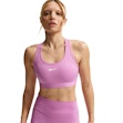 Nike Swoosh Dri-FIT Medium Support Padded Sports Bra Dames Roze