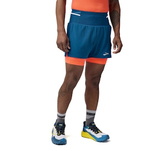 Brooks High Point 5 Inch 2-in-1 Short 2.0 Heren Brooks High Point 5 Inch 2-in-1 Short 2.0 Heren