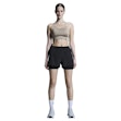 On 3 Inch Performance 2in1 Shorts Dames Zwart
