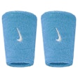 Nike Swoosh Classic Doublewide Wristbands 2-Pack Unisex Blauw