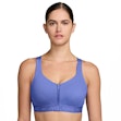 Nike Indy Dri-FIT High Support Padded Front-Zip Sports Bra Dames Paars