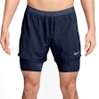 Nike Stride Dri-FIT 5 Inch Hybrid Shorts Heren Blauw