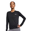 Nike Miler Shirt Dames Zwart