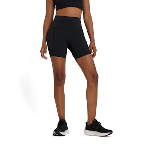 New Balance Sleek Pocket High Rise 6 Inch Short Dames New Balance Sleek Pocket High Rise 6 Inch Short Dames