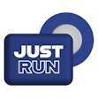 BibBits Race Number Magnets - Just Run Blauw
