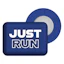 BibBits Race Number Magnets - Just Run Blauw